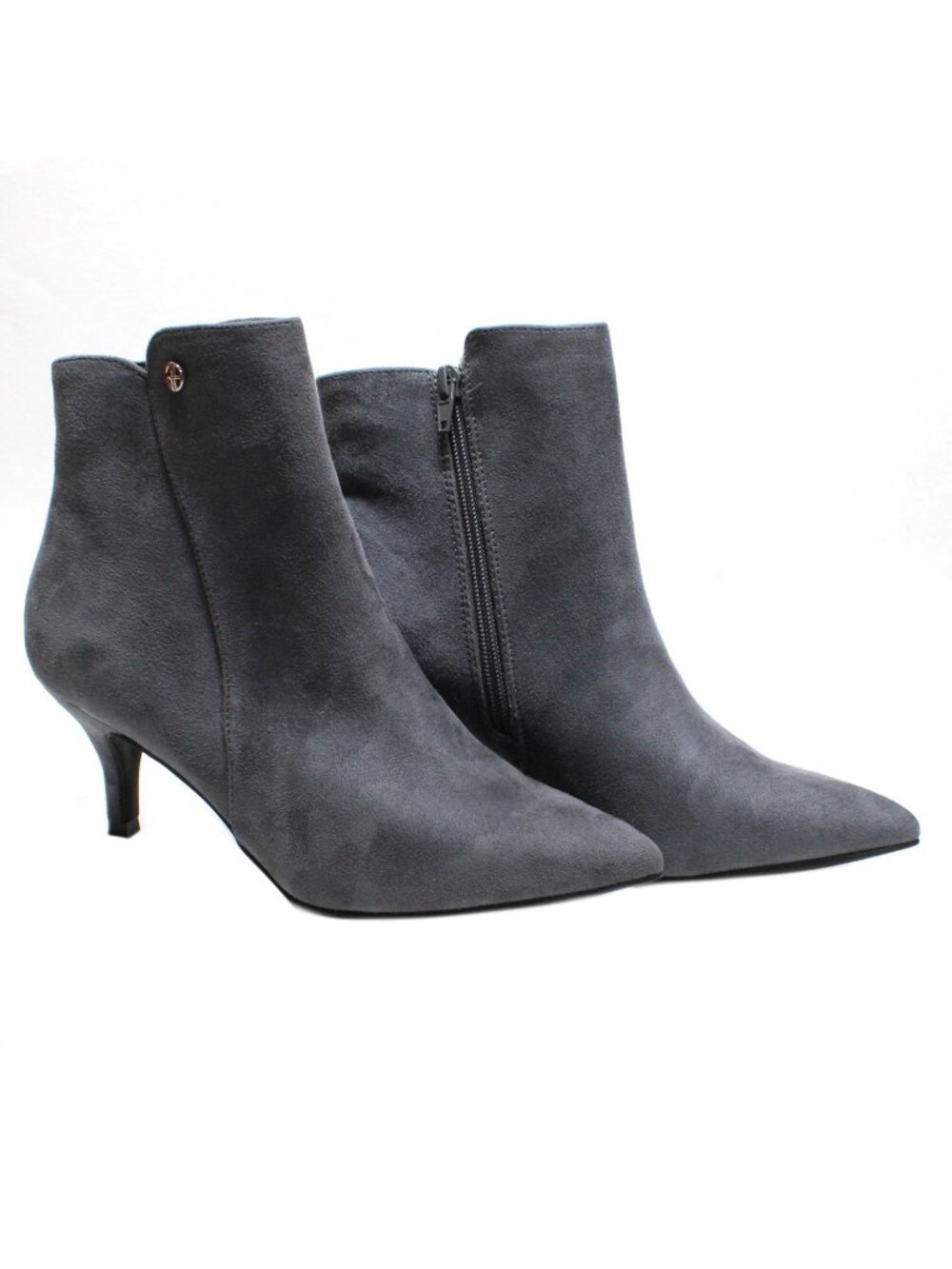 Giani Bernini Carminee Dress Booties Gray Faux Suede Gray Size 8M New in Box